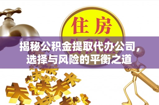 札达揭秘公积金提取代办公司，选择与风险的平衡之道